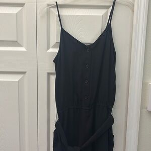 ❤️3 for $15!❤️ Halogen Black Relaxed Fit Sleeveless Jumpsuit Elastic Waist